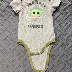 Star Wars Gray and Green Precious Cargo Bodysuit